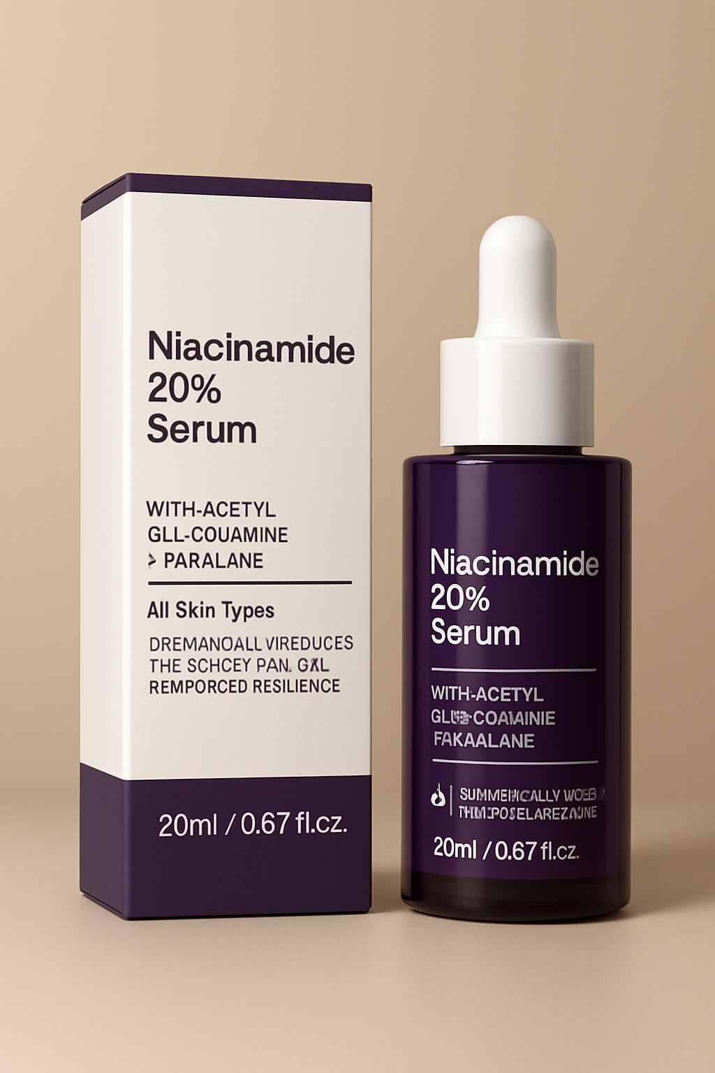 20% Niacinamide B3 Concentrated Serum – Anti-Aging, Discoloration Corrector & Pore-Minimizer (Fragrance-Free, Paraben-Free) – 20