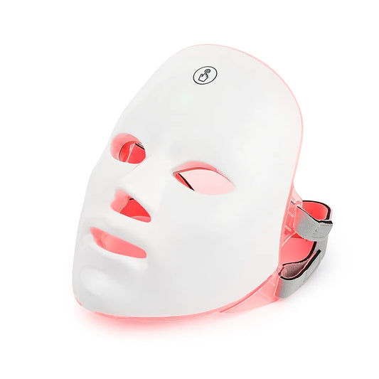 Foreverlily Rechargeable 7-Color LED Photon Facial Mask – Skin Tightening, Anti-Aging, Acne Care & Whitening (86 LEDs, CE Certifie