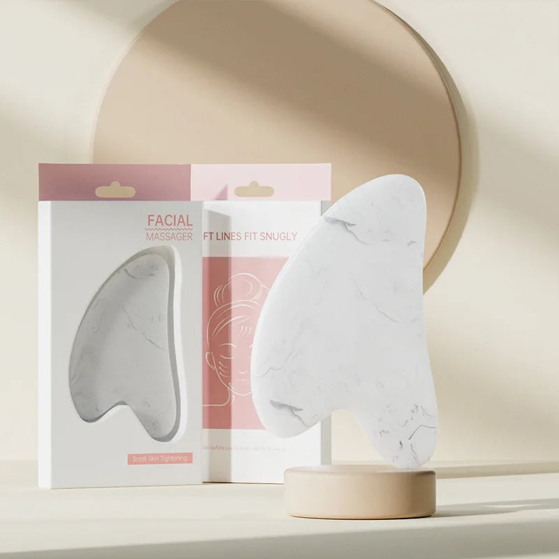 Face And Neck Massager Roller and Guasha Board