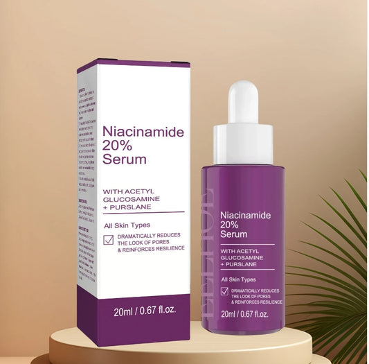 20% Niacinamide B3 Concentrated Serum – Anti-Aging, Discoloration Corrector & Pore-Minimizer (Fragrance-Free, Paraben-Free) – 20