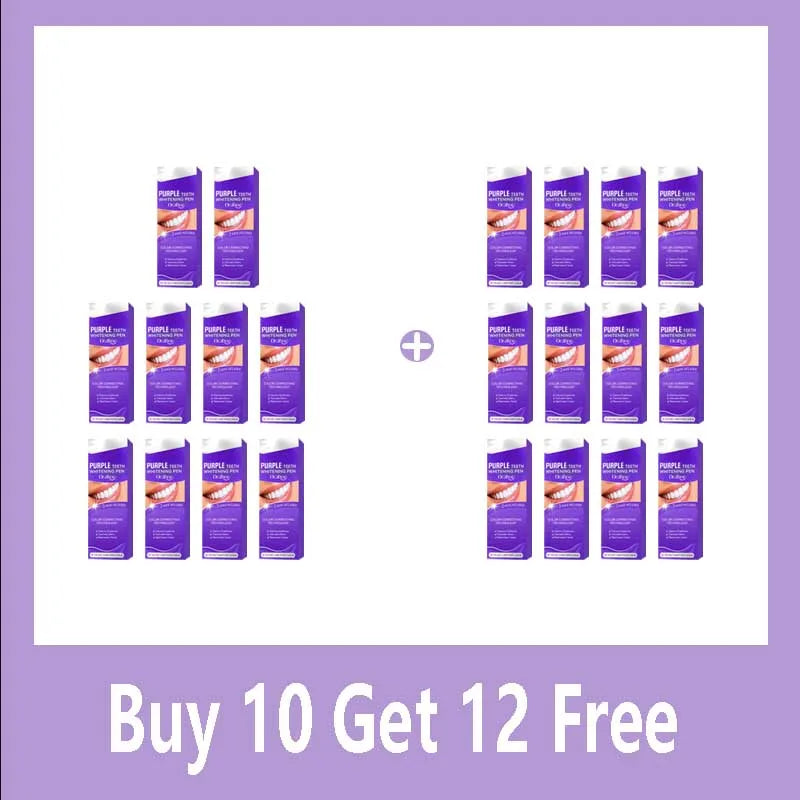 Purple Teeth Whitening Gel Pen – Instant Stain Remover & Color Corrector