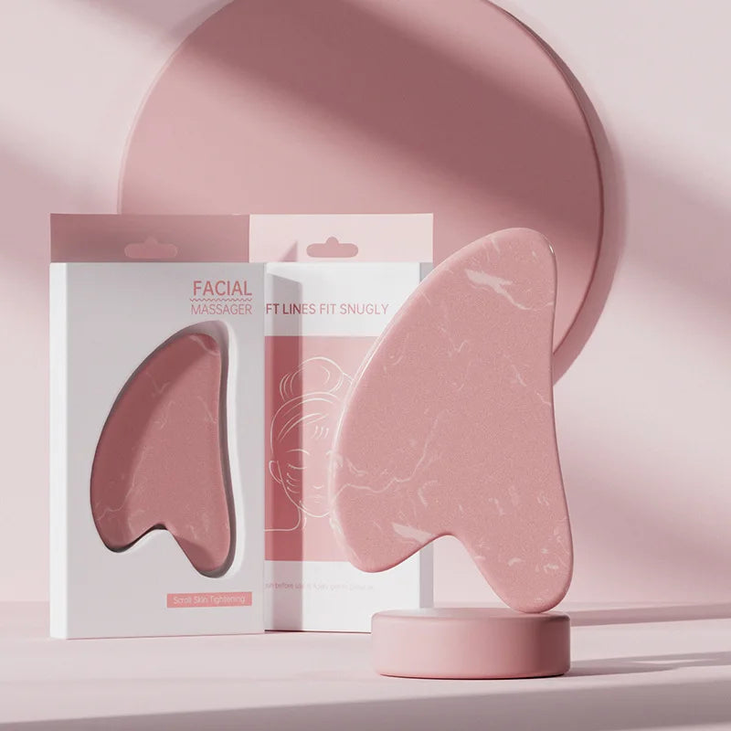 Face And Neck Massager Roller and Guasha Board