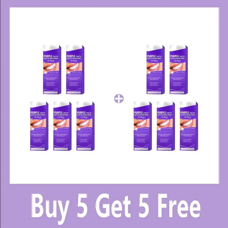 Purple Teeth Whitening Gel Pen – Instant Stain Remover & Color Corrector